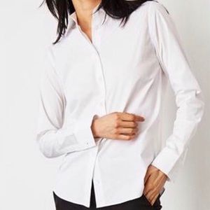 Misha Nonoo Smartworks Smart Set White Dress Shirt
